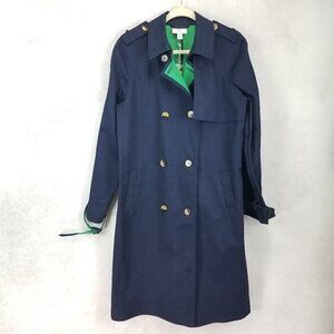 NEW 3.1 Phillip Lim for Target Women's M Trench Coat in Navy Blue w Pockets $75